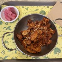 Spicy soy chicken  at Loving Hut Gangnam-gu - 러빙헛 in Seoul