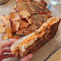 Grilled sandwich 🥪😋 at Sabor'art Café in Nazare