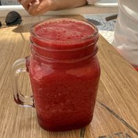 Beetroot ginger smoothie  at Sabor'art Café in Nazare