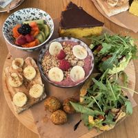 Vegan brunch. Also includes coffee and a smoothie but they're not in the photo.  at Sabor'art Café in Nazare