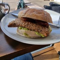 Vegan works sarnie at Signals in Saltburn-by-the-sea