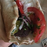 falafel wrap  at Zaitouna in Limassol
