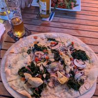 Vegane Flammkuchen at Die Ex-Vertretung in Cologne