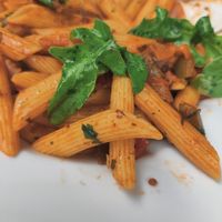 Vegan penne at Die Ex-Vertretung in Cologne