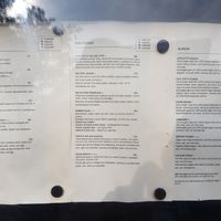 Menu at John Scott's in Lund