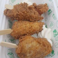 3 piece frickin box with mayo at No Frickin Chicken in Worcester