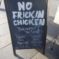 Breakfast at No Frickin Chicken in Worcester