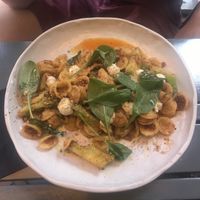 Pasta with homemade vegan ricotta at Hoogste Tijd in Eindhoven
