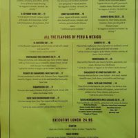 Menu 1 at Quinoa in Doylestown