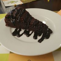 Brownie vegano at Mana in Murcia