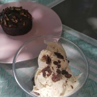 Coco-Banana Ice Cream at Mantura Bistro Garden in Chetumal