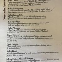 Menu specials  at Saffron in Innerleithen