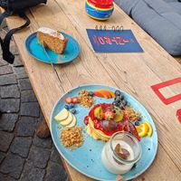 Saison Pancakes und Rüblikuchen at INTRO in Karlsruhe