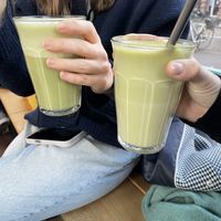 Matcha oat and matcha pea   at INTRO in Karlsruhe