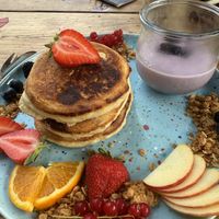 Berry pancakes   at INTRO in Karlsruhe