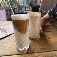 Iced latte and iced chai   at INTRO in Karlsruhe