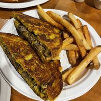 Vegan mushroom melt at The Duneatery in Dunedin