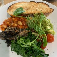 Big vegan breakfast at Marina cafe, amazing.  at Marina Cafe in Whitsundays