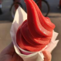 Veganes Softeis at Waffeleria in Hamburg