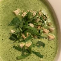 Bärlauchsuppe  at Gasthaus Bürgerstüble in Sankt Peter