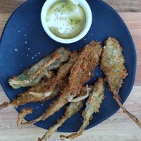 Vegan fried fish at FIXI in Arraial Do Cabo