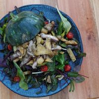 Grilled zucchini and mushrooms at FIXI in Arraial Do Cabo