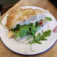 Vegan pastrami sandwich at Door 34 in New Mills