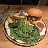 No chicken burger   at Margarito in Valencia