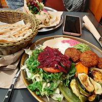 Vöner sandwich + falafel teller at Marmaris in Bamberg