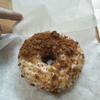 Biscoff donut at Vegan Shack - Piccadilly Gardens in Manchester
