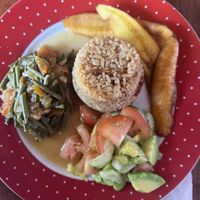 The vegan breakfast $13K  at Mama-Nilma in Cartagena