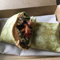 Veggie wrap at Feelin O2 Good in Southampton