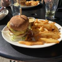 Mystic 18 burgers & fries  at McMenamins in Vancouver