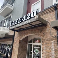 Outside at Café 420 in Oklahoma City