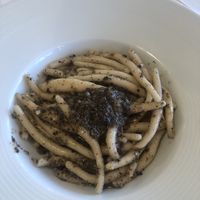 Handmade pasta on truffle sauce at Kod Kapetana in Hvar