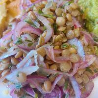 Ceviche de lentejas at Munay in Villeta