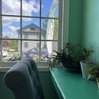 Favorite spot to camp out  at café SoL in Niantic