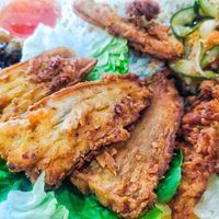 Well fried chicken (king oyster mushroom) at Nature Vegetarian Delights 大自然素食 - Bukit Purmei in Central Singapore