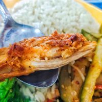 Texture of the chicken at Nature Vegetarian Delights 大自然素食 - Bukit Purmei in Central Singapore