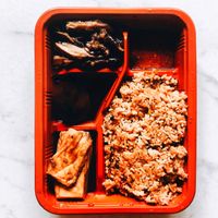 Braised duck rice at Nature Vegetarian Delights 大自然素食 - Bukit Purmei in Central Singapore