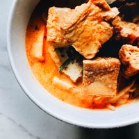 Laksa at Nature Vegetarian Delights 大自然素食 - Bukit Purmei in Central Singapore