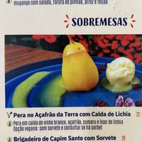 Tem até opção para a sobremesa vegana  at Dona Chica in Campos Do Jordao