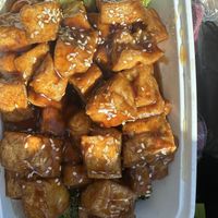 Sesame tofu   at China King  in Kingsland