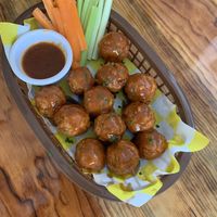 Buffalo spicy meatballs at Crush in Merida