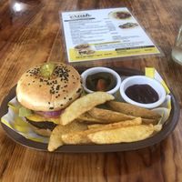 Hamburguesa con papas at Crush in Merida