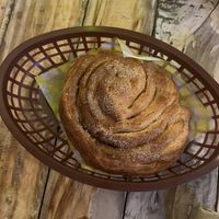 Cinnamon roll  at Crush in Merida