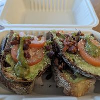 Avocado toast at Cali Press in Bronte
