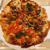 Vegan pizza at Wynn Hotel - The Buffet in Las Vegas