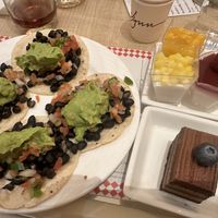 Black bean tacos and desserts   at Wynn Hotel - The Buffet in Las Vegas
