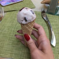 Soy cherry ice cream...it’s pretty bad tbh :( at Wynn Hotel - The Buffet in Las Vegas